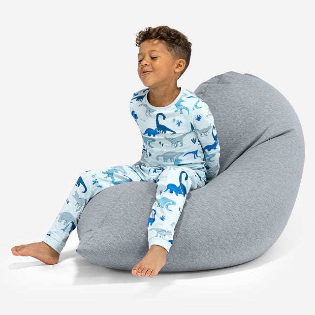 Kinderzitzak Tall 2-6 jaar oud - Stretchy Katoen Lichtgrijs 01
