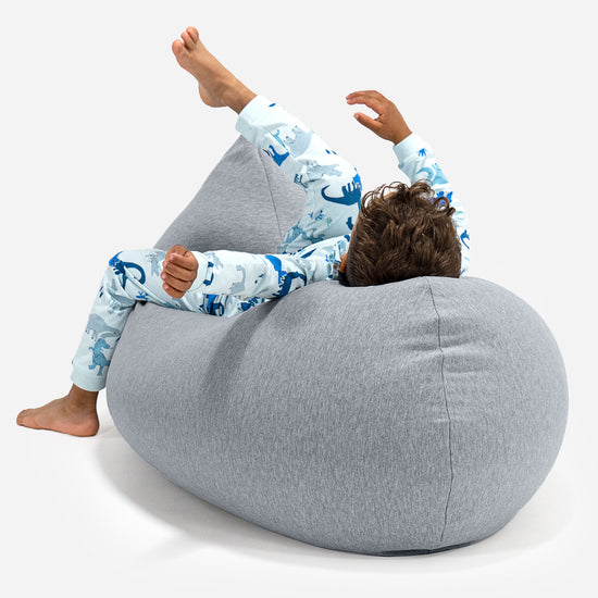 Kinderzitzak Tall 2-6 jaar oud - Stretchy Katoen Lichtgrijs 04