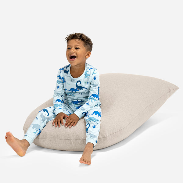 Kinderzitzak Tall 2-6 jaar oud - Stretchy Katoen Mink 01