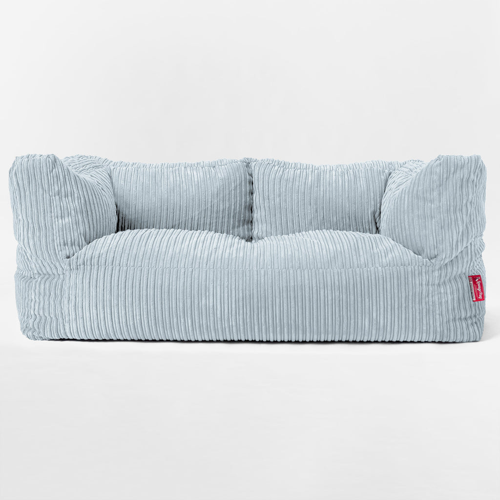 The Albert' 2-zitsbank Zitzak - Corduroy Baby Blauw 01