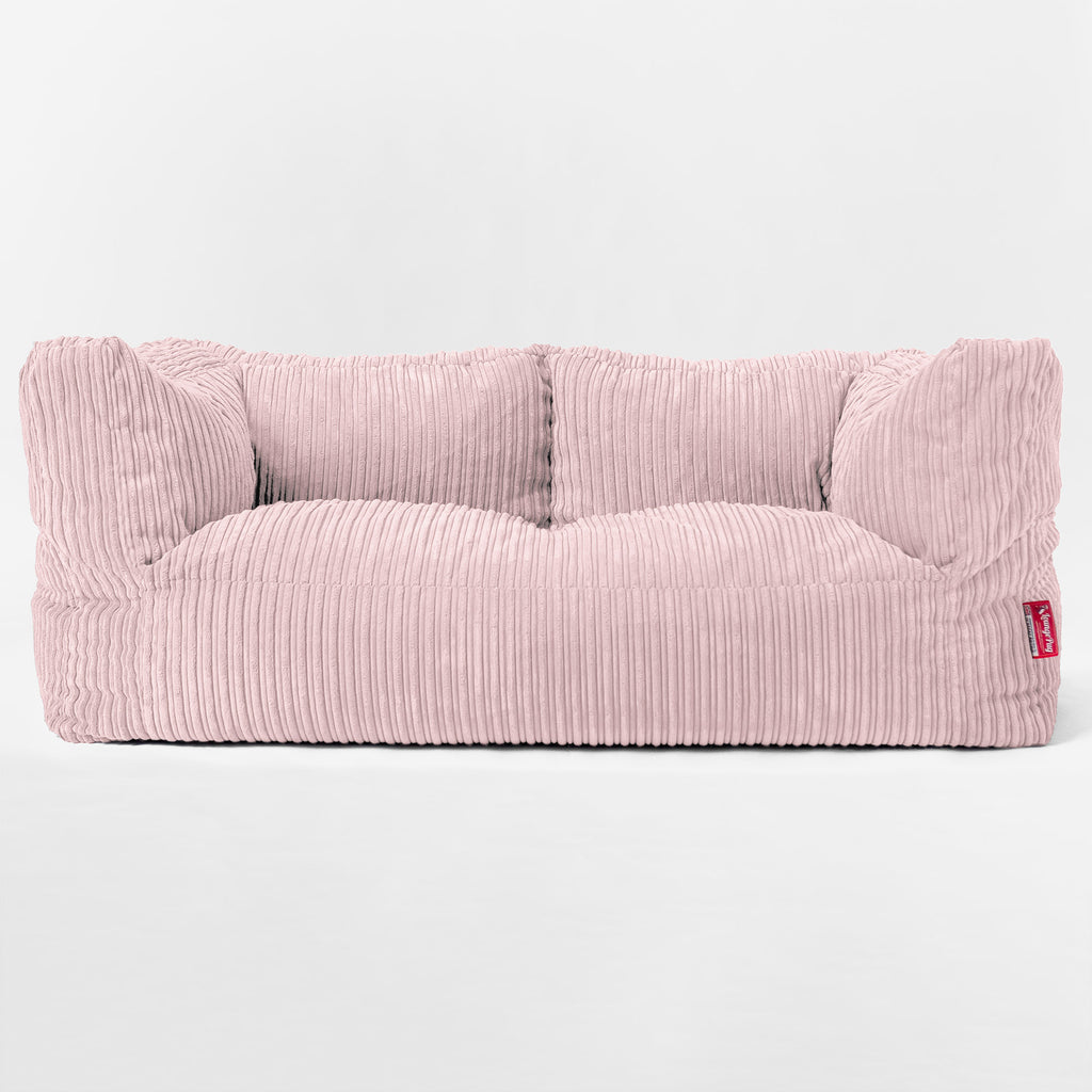 The Albert' 2-zitsbank Zitzak - Corduroy Blozen Roze 01