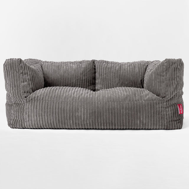 Albert' 2-zitsbank Zitzak - Corduroy Graphite Grijs 01