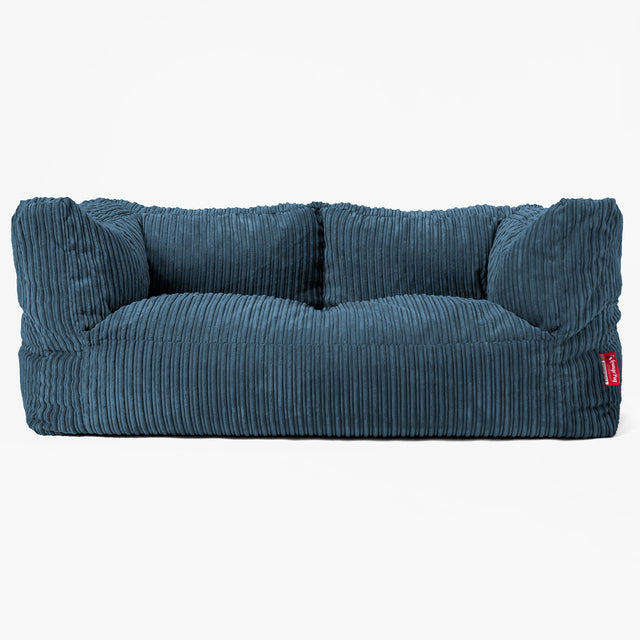 Albert' 2-zitsbank Zitzak - Corduroy Marineblauw 01
