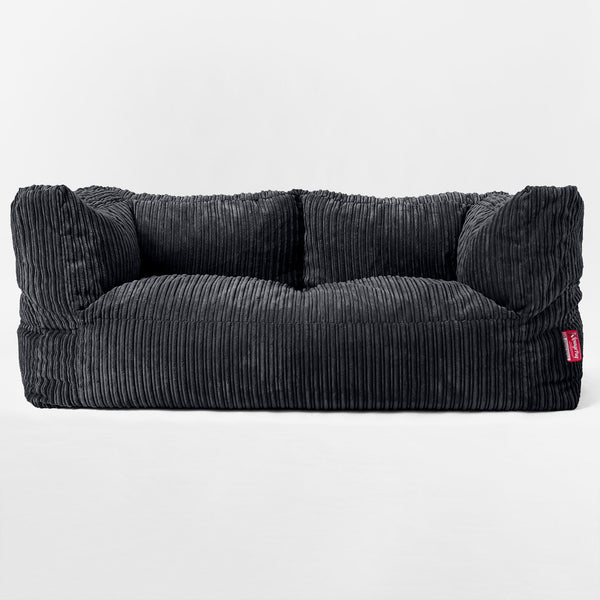 Albert' 2-zitsbank Zitzak - Corduroy Zwart 01