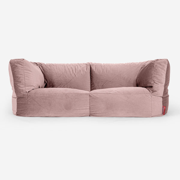 Albert 2-zitsbank Zitzak - Fluweel Roze 01