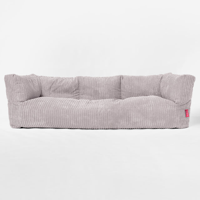 Albert 3-zitsbank Zitzak - Corduroy Aluminium Zilver 01