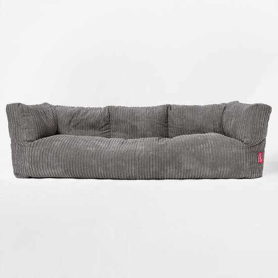 Albert' 3-zitsbank Zitzak - Corduroy Graphite Grijs 01