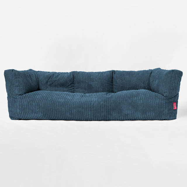 Albert' 3-zitsbank Zitzak - Corduroy Marineblauw 01