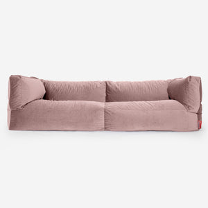 Albert 3-zitsbank Zitzak - Fluweel Roze