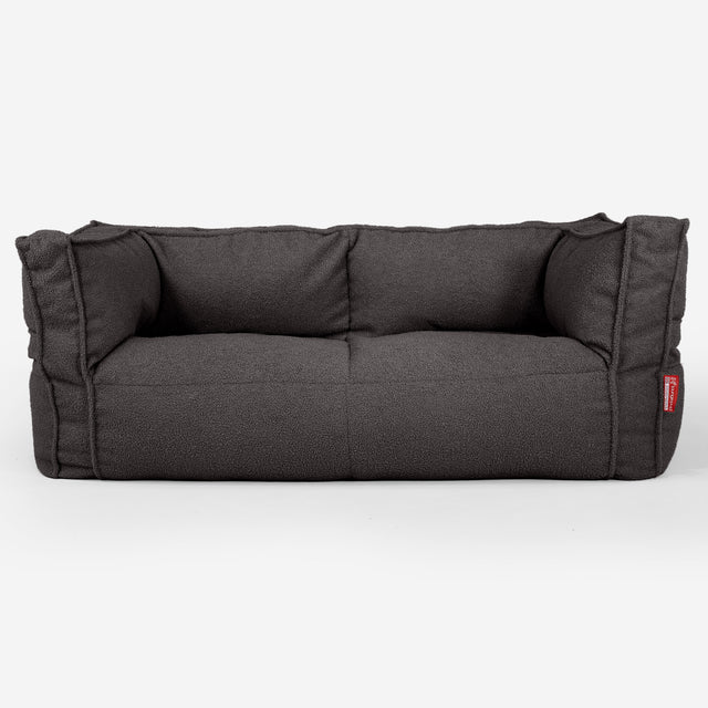 Albert 2-zitsbank Zitzak - Boucle Graphite Grijs_01