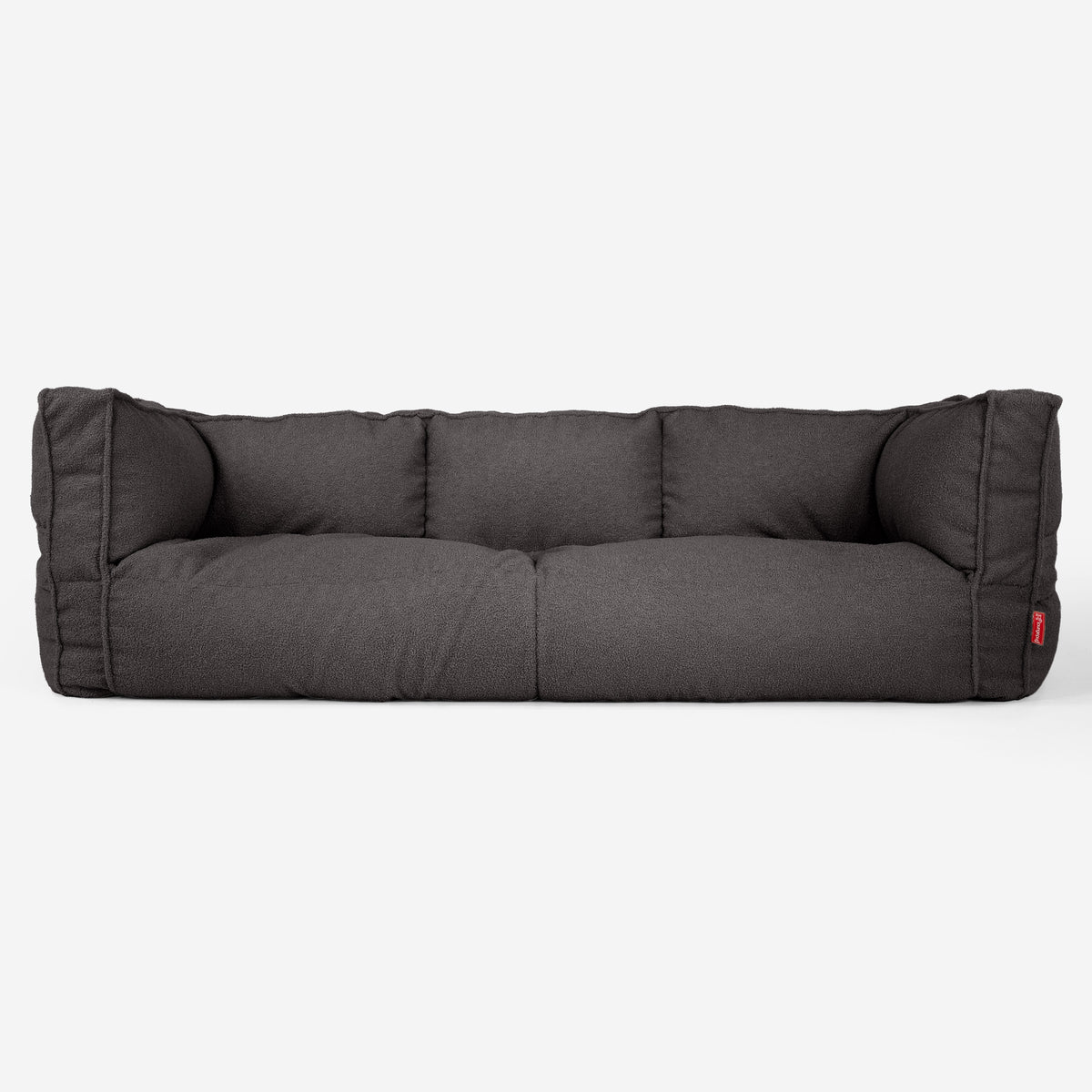 Lounge Pug Albert Grote 3-zitsbank Zitzak Voor Kinderen 3-14 Jaar Oud Corduroy Graphite Grijs