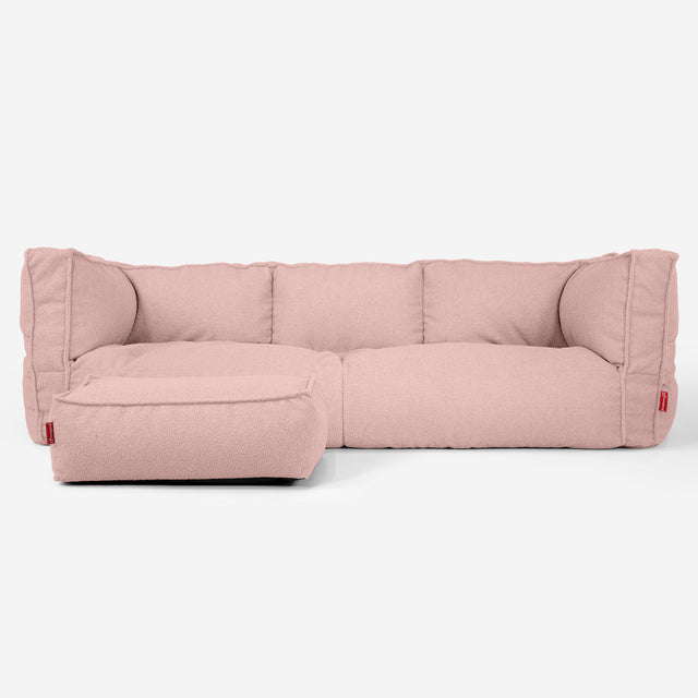 Albert 3-zitsbank Zitzak - Boucle Roze_02