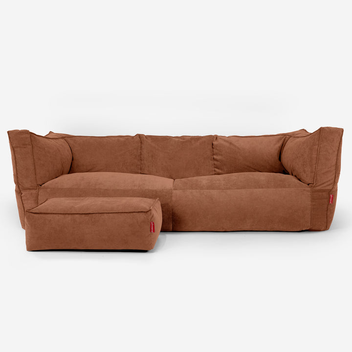 Albert 3-zitsbank Zitzak - Needlecord Amber 02