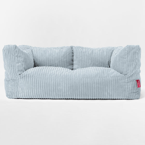Albert Grote 3-zitsbank Zitzak voor Kinderen 3-14 jaar oud - Corduroy Baby Blauw 01