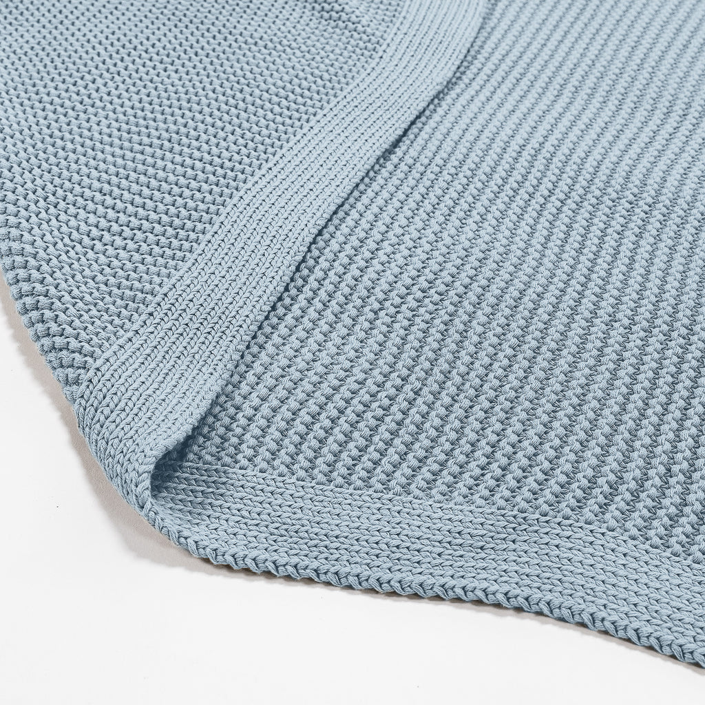 Bank Sierdeken - 100% Katoenen Ellos Mistig Blauw 02