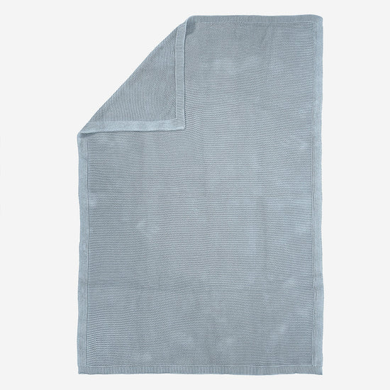 Bank Sierdeken - 100% Katoenen Ellos Mistig Blauw 03