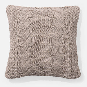 Kussenhoes 47 x 47cm - Gebreid Cable Crème