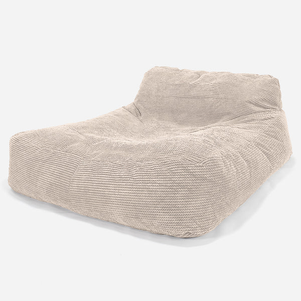 Chaise Longue Zitzak, Dubbele - Pompom Crème 01