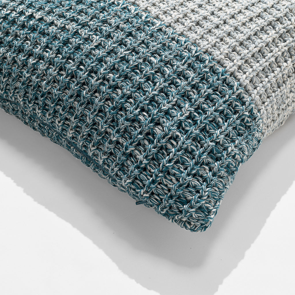 Kussen 47 x 47cm - 100% Katoenen Chester Blauw 02