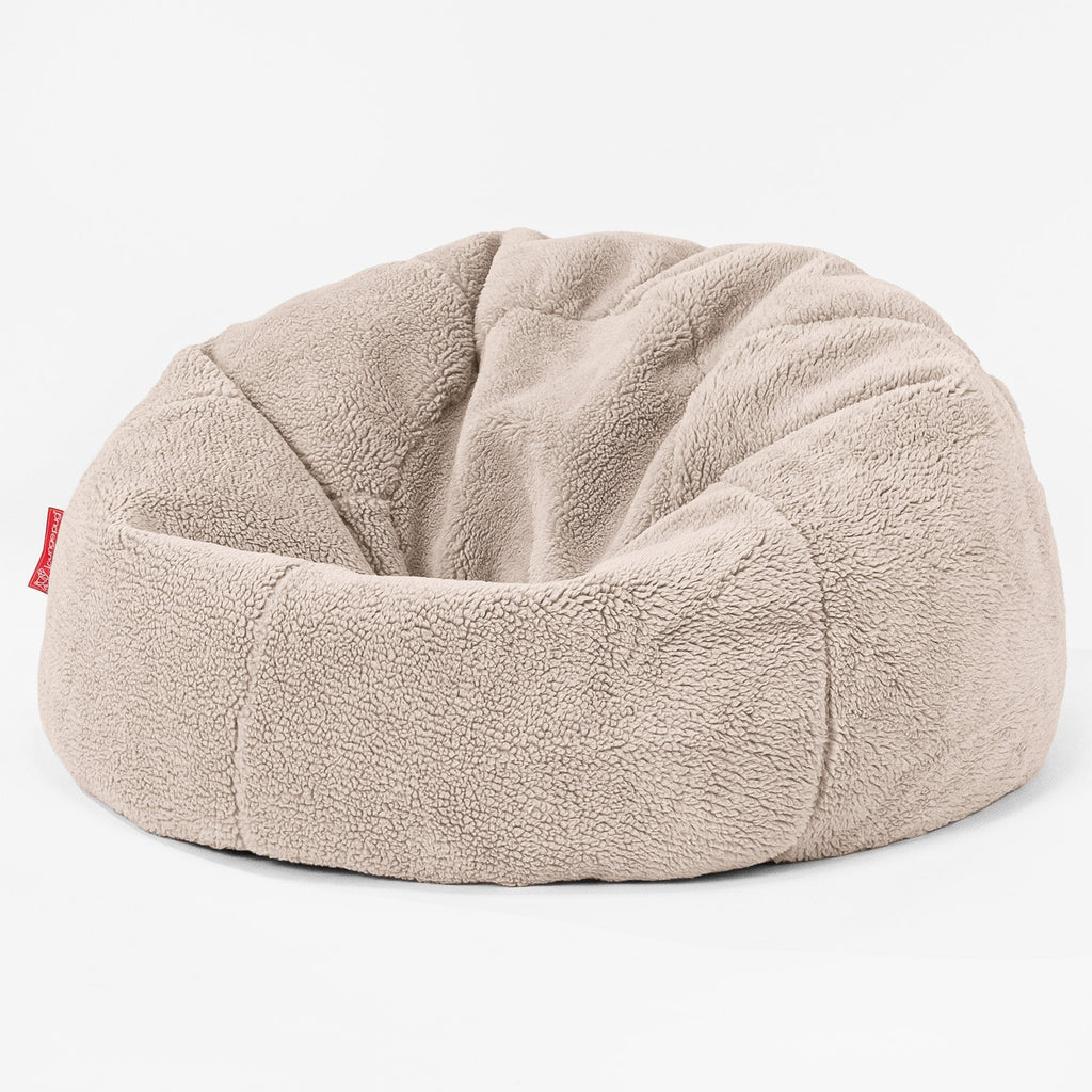 CloudSac 200 Kinderen Zitzak met Vezel-latex Vlokvulling - Nepteddybont Mink 01