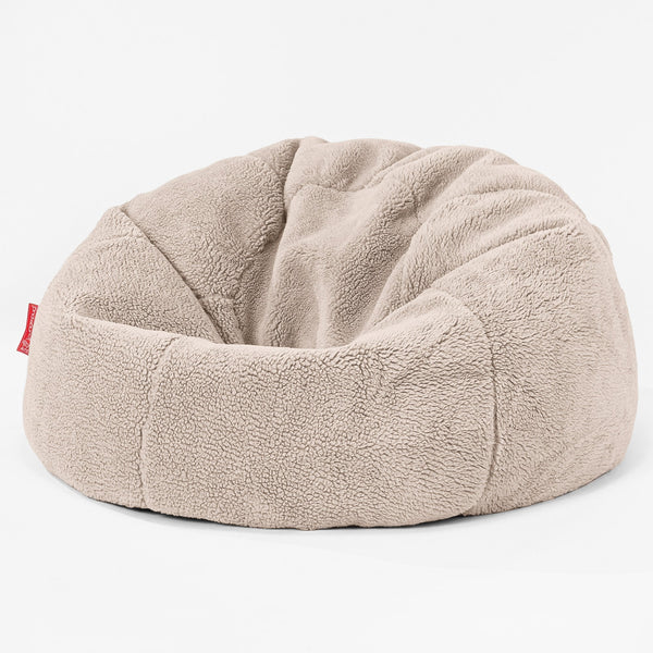 CloudSac 200 Kinderen Zitzak met Vezel-latex Vlokvulling - Nepteddybont Mink 01