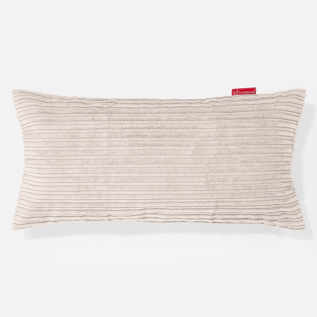 CloudSac 50 Gigantische Kussen met Vezel-latex Vlokvulling 40 x 80cm - Corduroy Ivoor 01