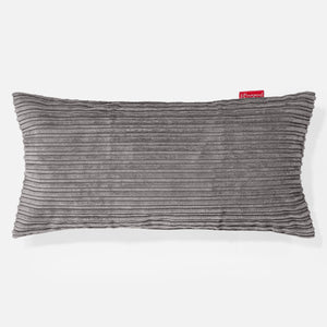 Gigantische Langwerpige Kussenhoes 40 x 70cm - Corduroy Graphite Grijs