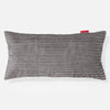 CloudSac 50 Gigantische Kussen met Vezel-latex Vlokvulling 40 x 80cm - Corduroy Graphite Grijs 01
