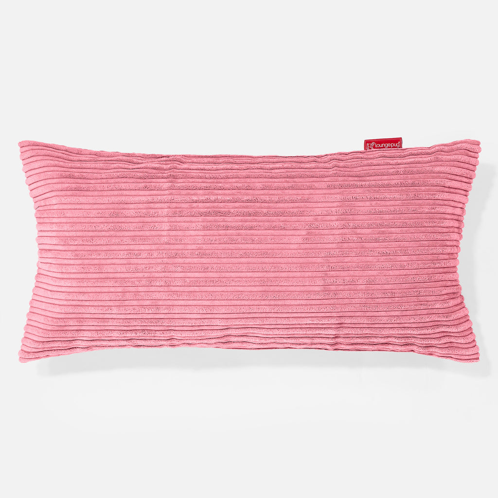 CloudSac 50 Gigantische Kussen met Vezel-latex Vlokvulling 40 x 80cm - Corduroy Koraal 01