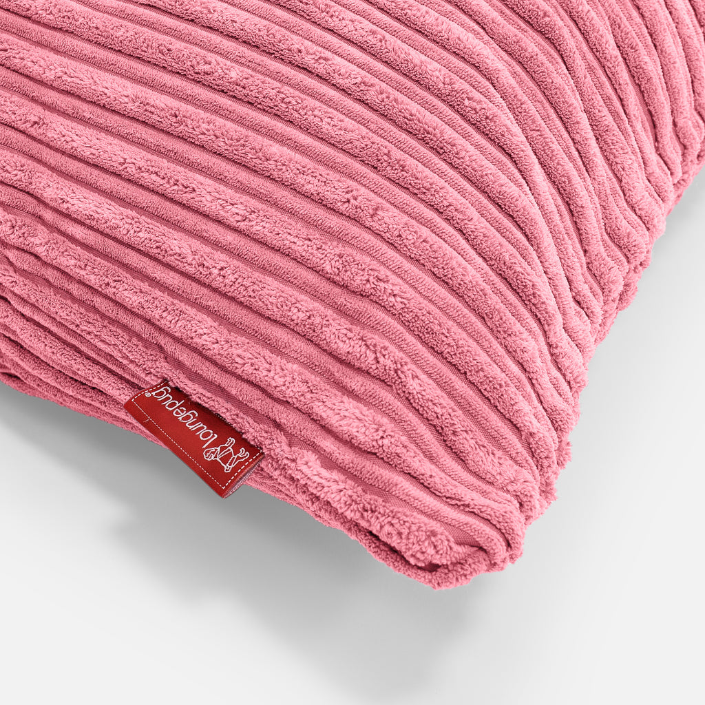 CloudSac 50 Gigantische Kussen met Vezel-latex Vlokvulling 40 x 80cm - Corduroy Koraal 02