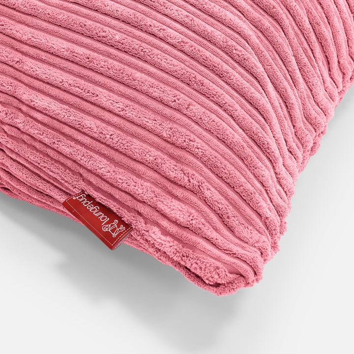 CloudSac 50 Gigantische Kussen met Vezel-latex Vlokvulling 40 x 80cm - Corduroy Koraal 02
