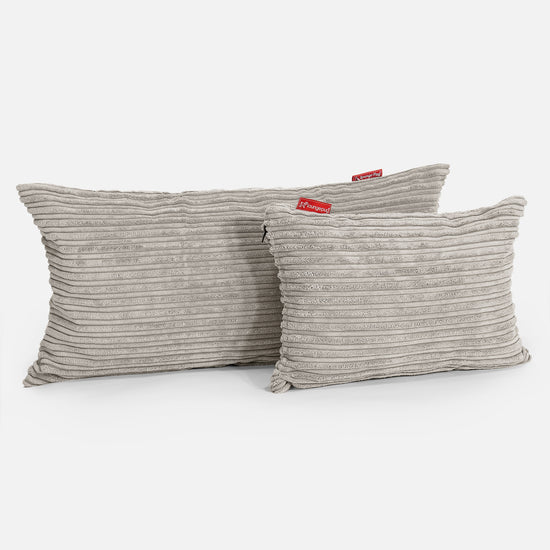 CloudSac 50 Gigantische Kussen met Vezel-latex Vlokvulling 40 x 80cm - Corduroy Mink 03