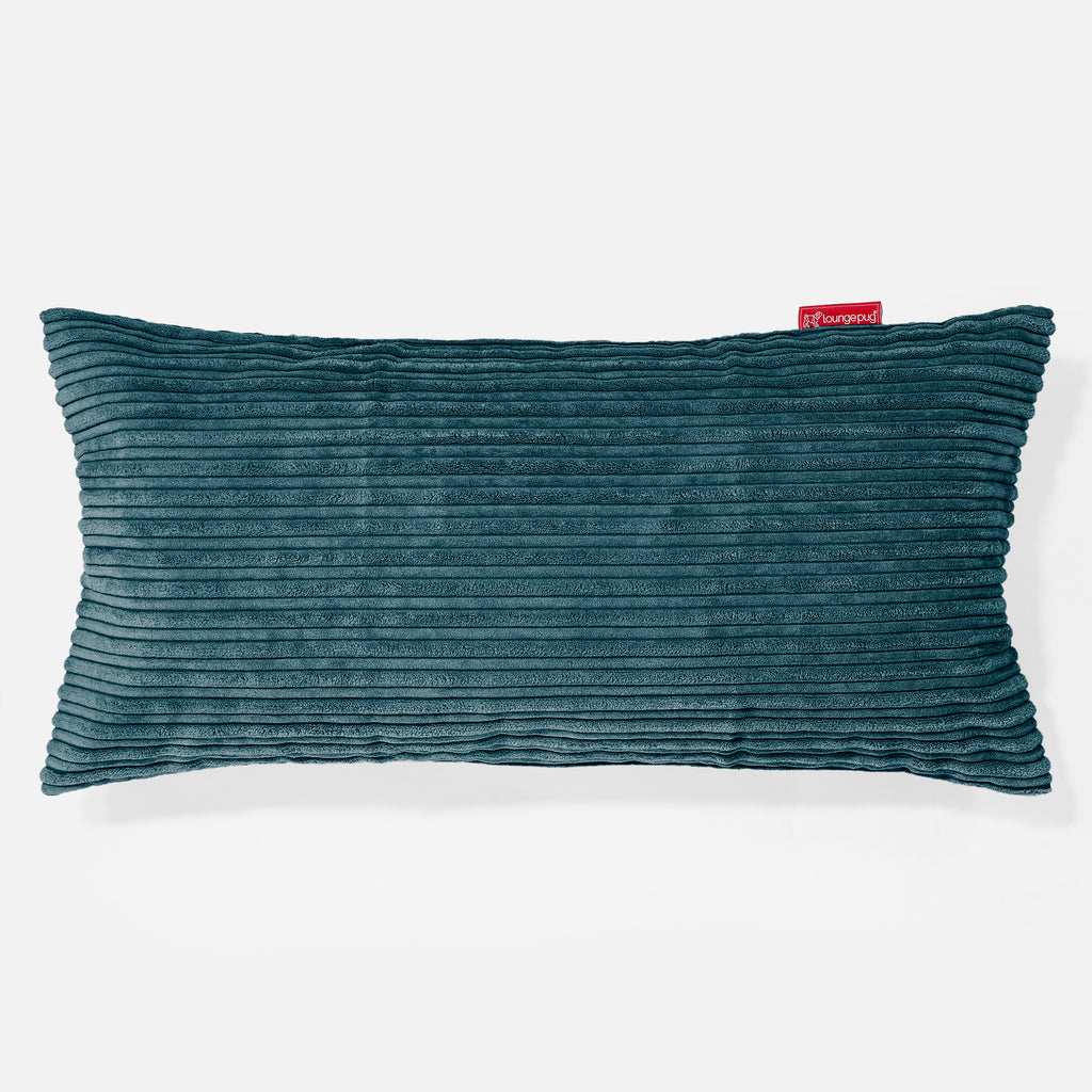 CloudSac 50 Gigantische Kussen met Vezel-latex Vlokvulling 40 x 80cm - Corduroy Teal 01