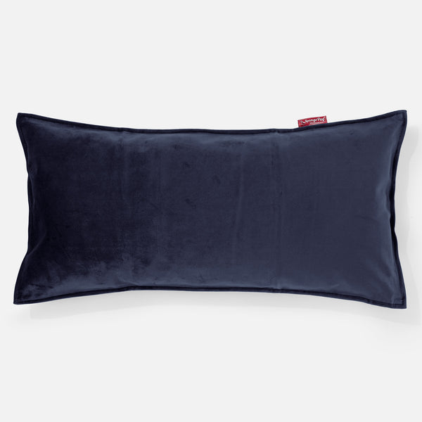 CloudSac 50 Gigantische Kussen met Vezel-latex Vlokvulling 40 x 80cm - Fluweel Marineblauw 01