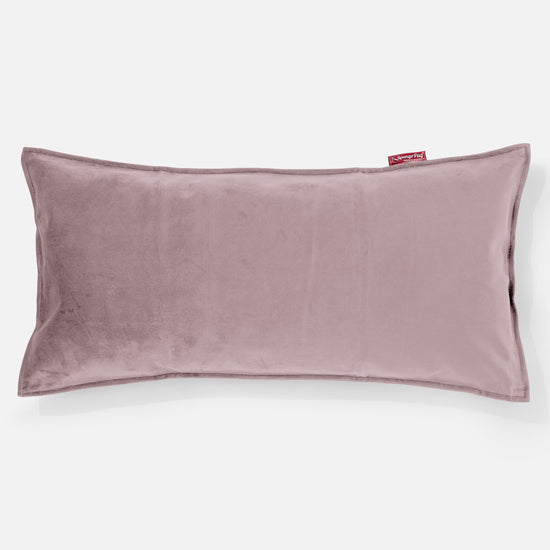CloudSac 50 Gigantische Kussen met Vezel-latex Vlokvulling 40 x 80cm - Fluweel Roze 01