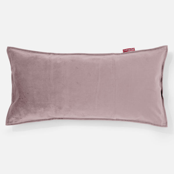 CloudSac 50 Gigantische Kussen met Vezel-latex Vlokvulling 40 x 80cm - Fluweel Roze 01