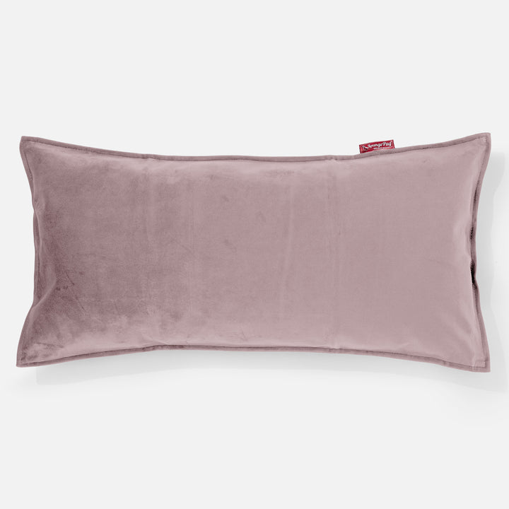 CloudSac 50 Gigantische Kussen met Vezel-latex Vlokvulling 40 x 80cm - Fluweel Roze 01