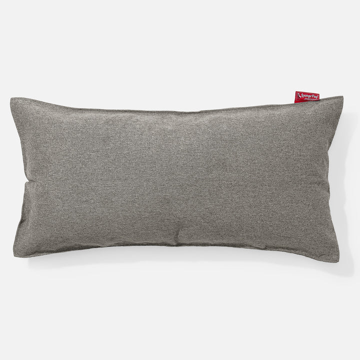 CloudSac 50 Gigantische Kussen met Vezel-latex Vlokvulling 40 x 80cm - Interalli Wol Zilver 01