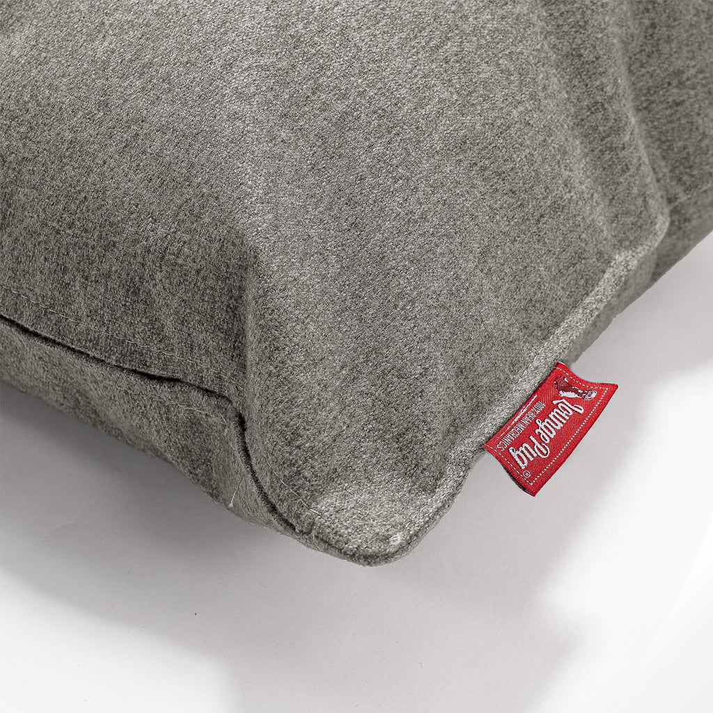 CloudSac 50 Gigantische Kussen met Vezel-latex Vlokvulling 40 x 80cm - Interalli Wol Zilver 02