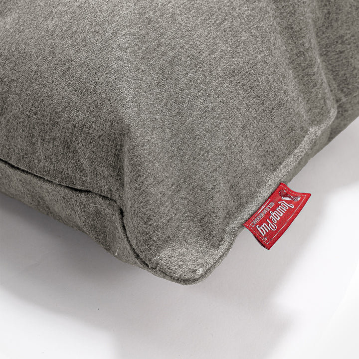 CloudSac 50 Gigantische Kussen met Vezel-latex Vlokvulling 40 x 80cm - Interalli Wol Zilver 02