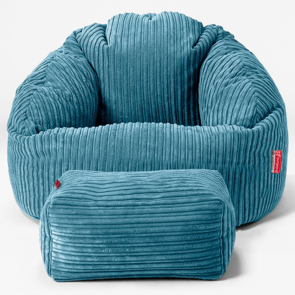 Zitzakstoel Bubble - Corduroy Petrol 02