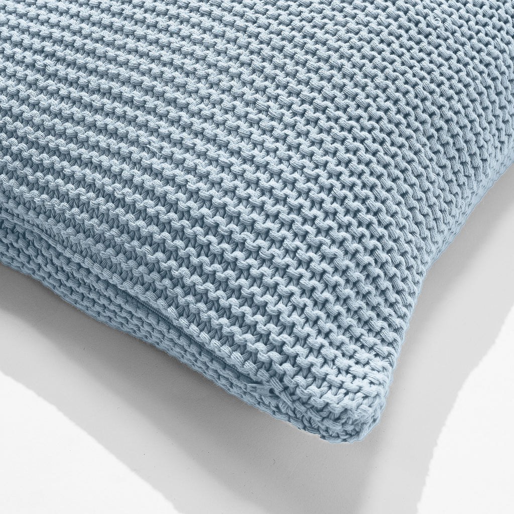 Kussen 47 x 47cm - 100% Katoenen Ellos Mistig Blauw 02