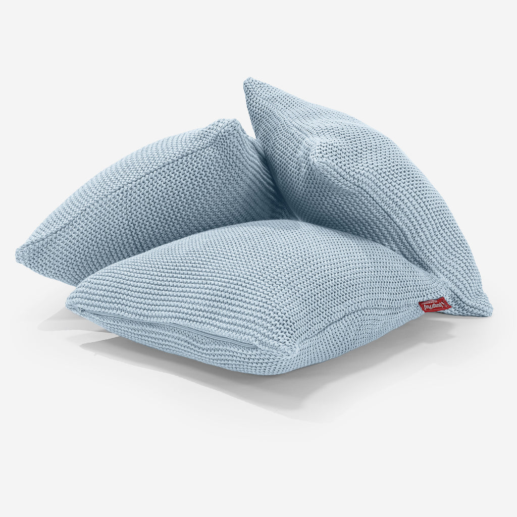 Kussen 47 x 47cm - 100% Katoenen Ellos Mistig Blauw 03