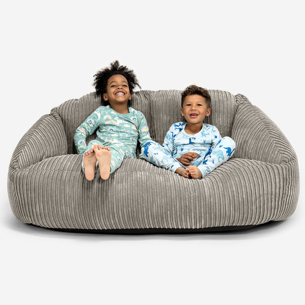 Lounge Pug Enorme Bubble-bank Zitzak voor Kinderen jaar Corduroy Mink– Big Bertha Original NL