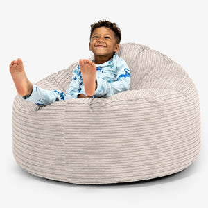 Enorme Snuggle-kinderzitzak 3-8 jaar oud - Corduroy Ivoor