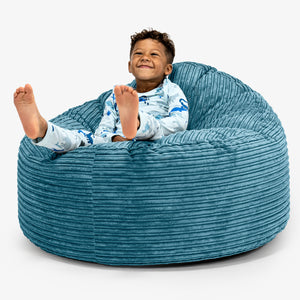 Enorme Snuggle-kinderzitzak 3-8 jaar oud - Corduroy Petrol