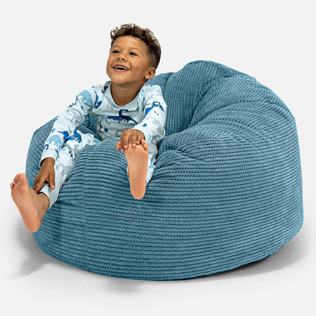 Enorme Snuggle-kinderzitzak 3-8 jaar oud - Pompom Petrol 01