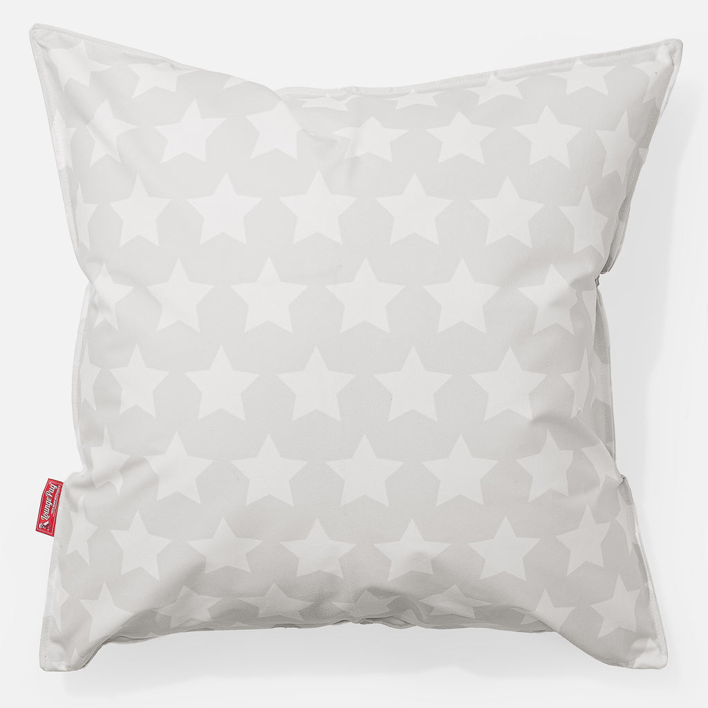 Extra Grote Kussen 70 x 70cm - Afdruk Grijs Ster 01