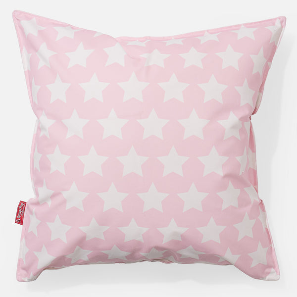 Extra Grote Kussen 70 x 70cm - Afdruk Roze Ster 01