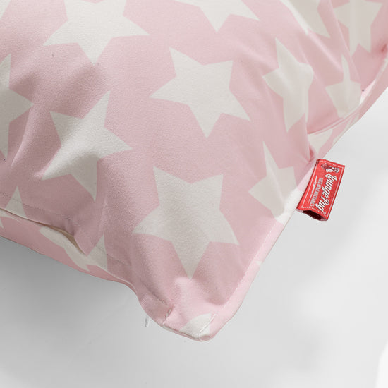 Extra Grote Kussen 70 x 70cm - Afdruk Roze Ster 02